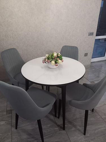 Стул на металлокаркасе Kora white / gray фото покупателя 149