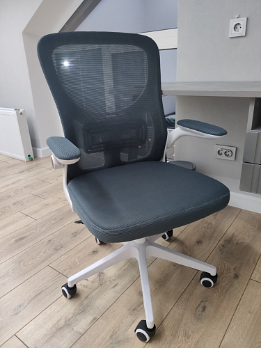 Компьютерное кресло Konfi light gray / blue / white фото покупателя 120