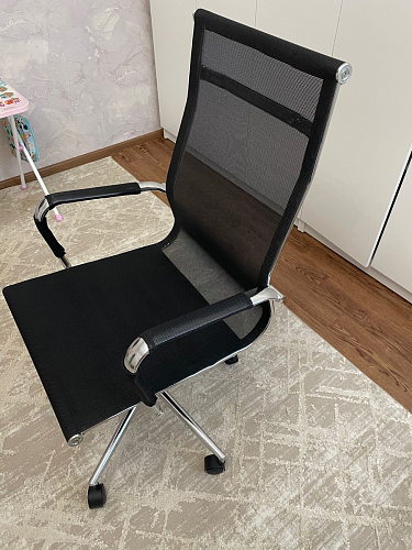 Компьютерное кресло Reus белая сетка / хром фото покупателя 70