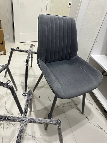 Стул на металлокаркасе Седа К кирпичный / черный фото покупателя 135