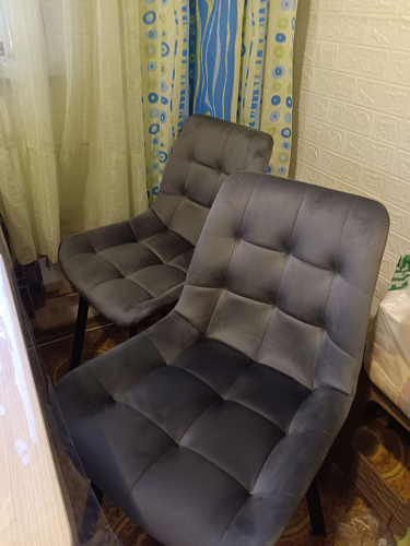 Стул на металлокаркасе Стронг темно-серый / черный фото покупателя 22