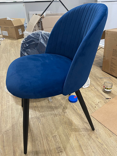 Стул на металлокаркасе Gabi 1 light purple / black фото покупателя 368