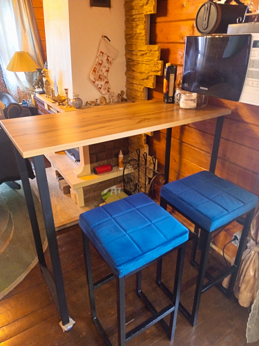 Барная стойка Дилан Лофт 120х50х90 бетон фото покупателя 196