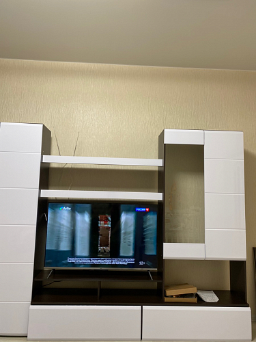 Готовая гостиная Jimenez дуб венге / белый глянец фото покупателя 4