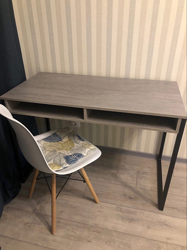 Письменный стол Леон Лофт черный матовый / дуб вотан фото покупателя 180