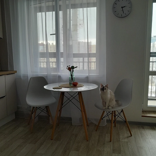 Стол Table 90 white / wood фото покупателя 2