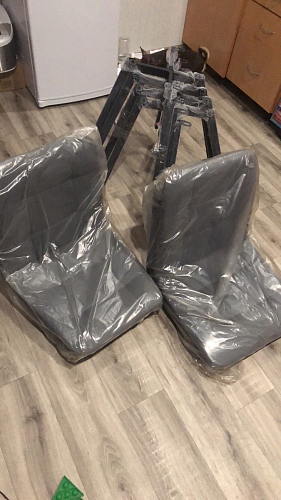 Стул на металлокаркасе Чилли синий / белый фото покупателя 1403