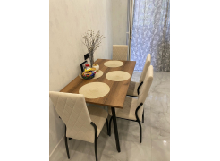 Стол Тринити Лофт 120 32 мм бетон / черный матовый фото покупателя 275