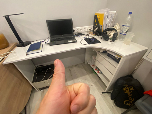 Стол письменный СПм-25 правый венге фото покупателя 39