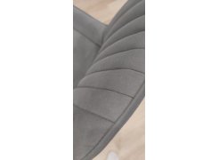 Стул на металлокаркасе Вейв светло-серый (hl 63) / 10К черный каркас фото покупателя 177