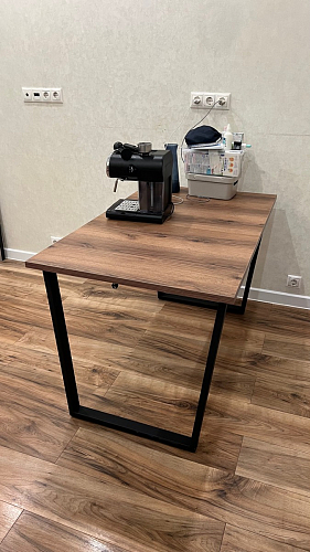 Стол Лота Лофт 140 25 мм черный матовый / бетон фото покупателя 756