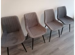 Стул на металлокаркасе Вейв светло-серый (hl 63) / 10К черный каркас фото покупателя 213