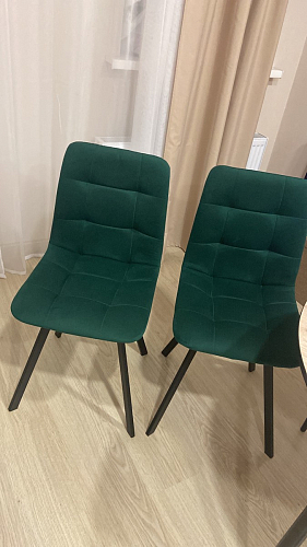 Стул на металлокаркасе Чилли бежевый / белый каркас фото покупателя 1375