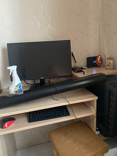 Компьютерный стол Джаз-24 левый дуб сонома фото покупателя 99