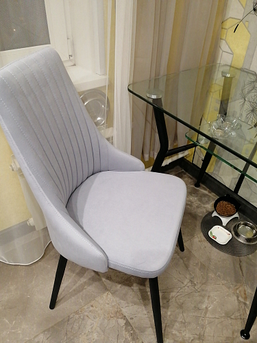 Стул на металлокаркасе Нараян velutto 23 / черный фото покупателя 1