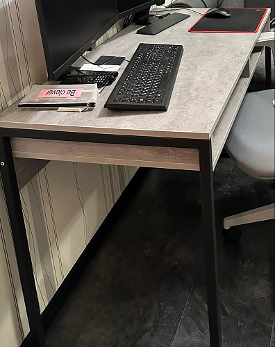 Письменный стол Леон Лофт дуб делано светлый / белый матовый фото покупателя 186