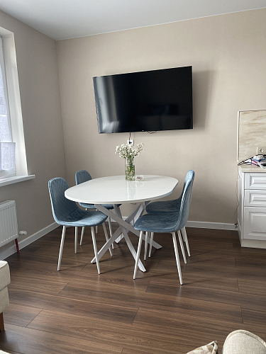 Стул на металлокаркасе Capri голубой фото покупателя 13