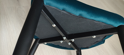 Стул на металлокаркасе Kora light blue / white фото покупателя 273