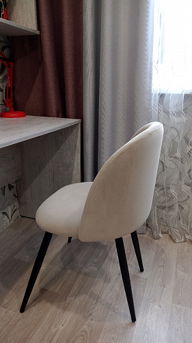 Стул на металлокаркасе Gabi-1 wine red / black фото покупателя 794