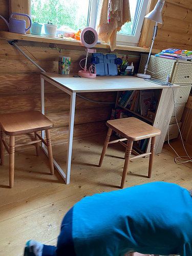 Письменный стол Фред Лофт черный матовый / дуб делано темный фото покупателя 9