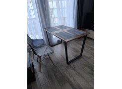 Стол Лота Лофт 140 25 мм юта / белый матовый фото покупателя 735