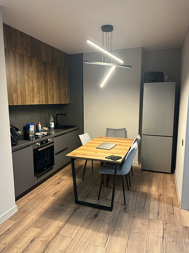 Деревянный стол Лота Лофт 140х80 дуб крафт табачный / черный матовый фото покупателя 669