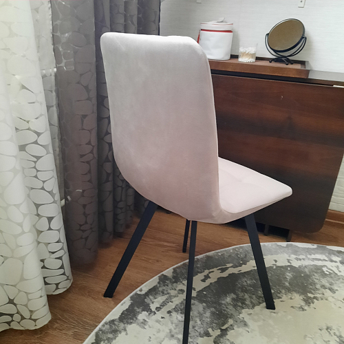 Стул на металлокаркасе Чилли черный / зеленый фото покупателя 1379