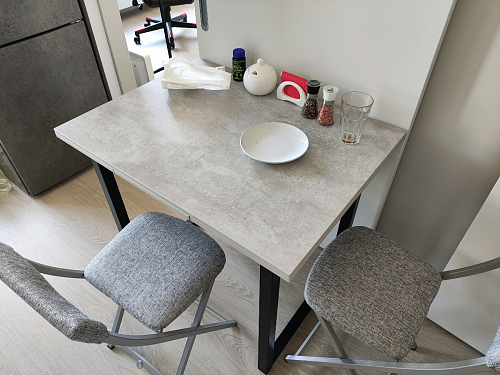 Стол Форли бетон / черный матовый фото покупателя 28