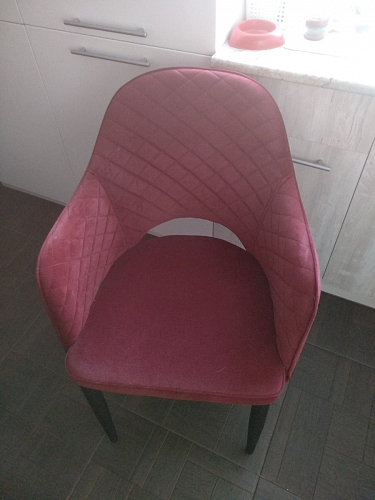 Стул на металлокаркасе Vener wine red фото покупателя 13