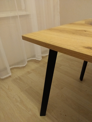 Стол Тринити Лофт 120 32 мм бетон / черный матовый фото покупателя 605