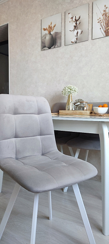 Стул на металлокаркасе Чилли зеленый / белый каркас фото покупателя 456