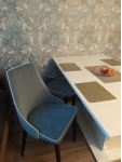 Стул на металлокаркасе Kora 1 light blue / white / black: отзыв о товаре