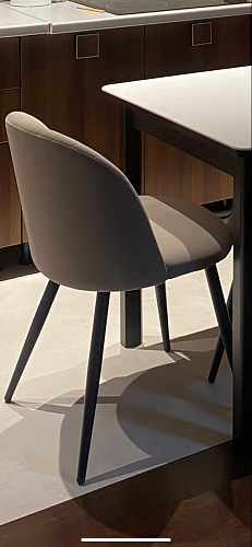 Стул на металлокаркасе Gabi 1 light blue / black / gold фото покупателя 354