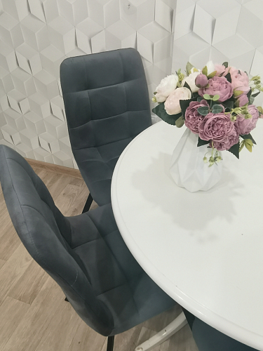 Стул на металлокаркасе Чилли бежевый / белый каркас фото покупателя 1033