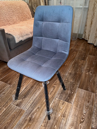 Стул на металлокаркасе Чилли К черный / зеленый фото покупателя 275