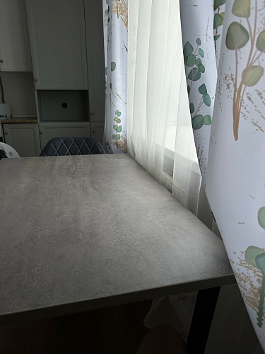 Деревянный стол Лота Лофт 140х80 черный матовый / бетон светлый фото покупателя 125