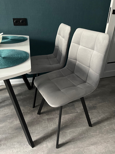 Стул на металлокаркасе Чилли К кирпичный / черный фото покупателя 583