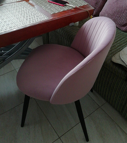 Стул на металлокаркасе Gabi beige / black / gold фото покупателя 851