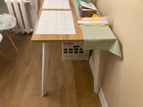 Стол Тринити Лофт 120 25 мм черный матовый / дуб делано темный фото покупателя 164