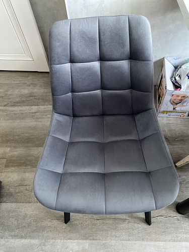 Стул на металлокаркасе Челси бежевый / черный фото покупателя 88