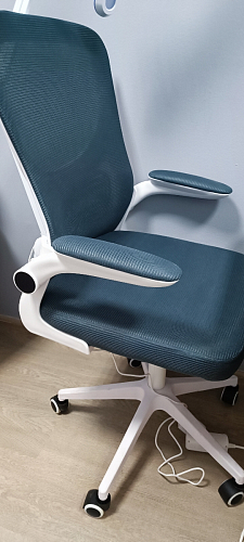 Компьютерное кресло Konfi gray / blue / white фото покупателя 207