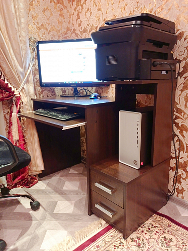 Компьютерный стол Джаз-24 левый дуб сонома фото покупателя 63