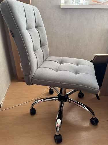 Компьютерное кресло Fiesta/Фиеста флок серый 29 фото покупателя 31