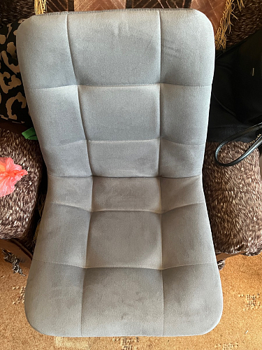 Стул на металлокаркасе Чилли черный / голубой фото покупателя 1225