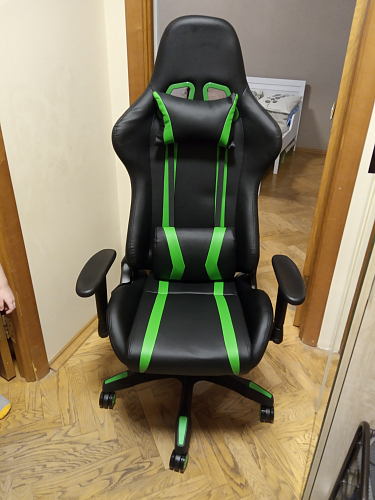 Компьютерное кресло Blok green / black фото покупателя 7