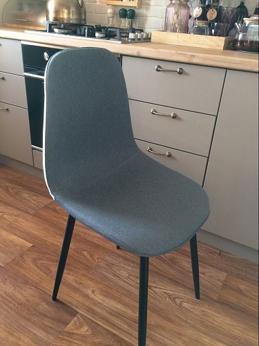 Стул на металлокаркасе Lilu 05 gray / white фото покупателя 66