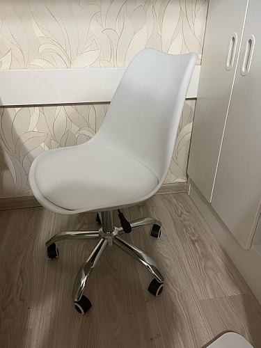 Компьютерное кресло Kolin с подушкой clear / white фото покупателя 88