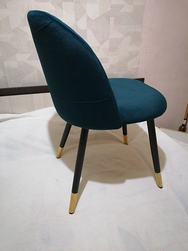 Стул на металлокаркасе Gabi 1 beige / black фото покупателя 888