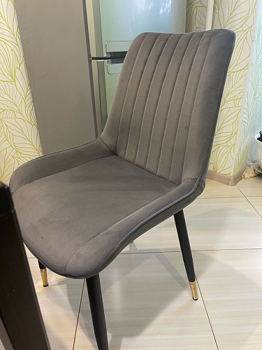 Стул на металлокаркасе Seda 1 latte / black / gold фото покупателя 57