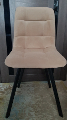 Стул на металлокаркасе Чилли синяя ткань / белый фото покупателя 621